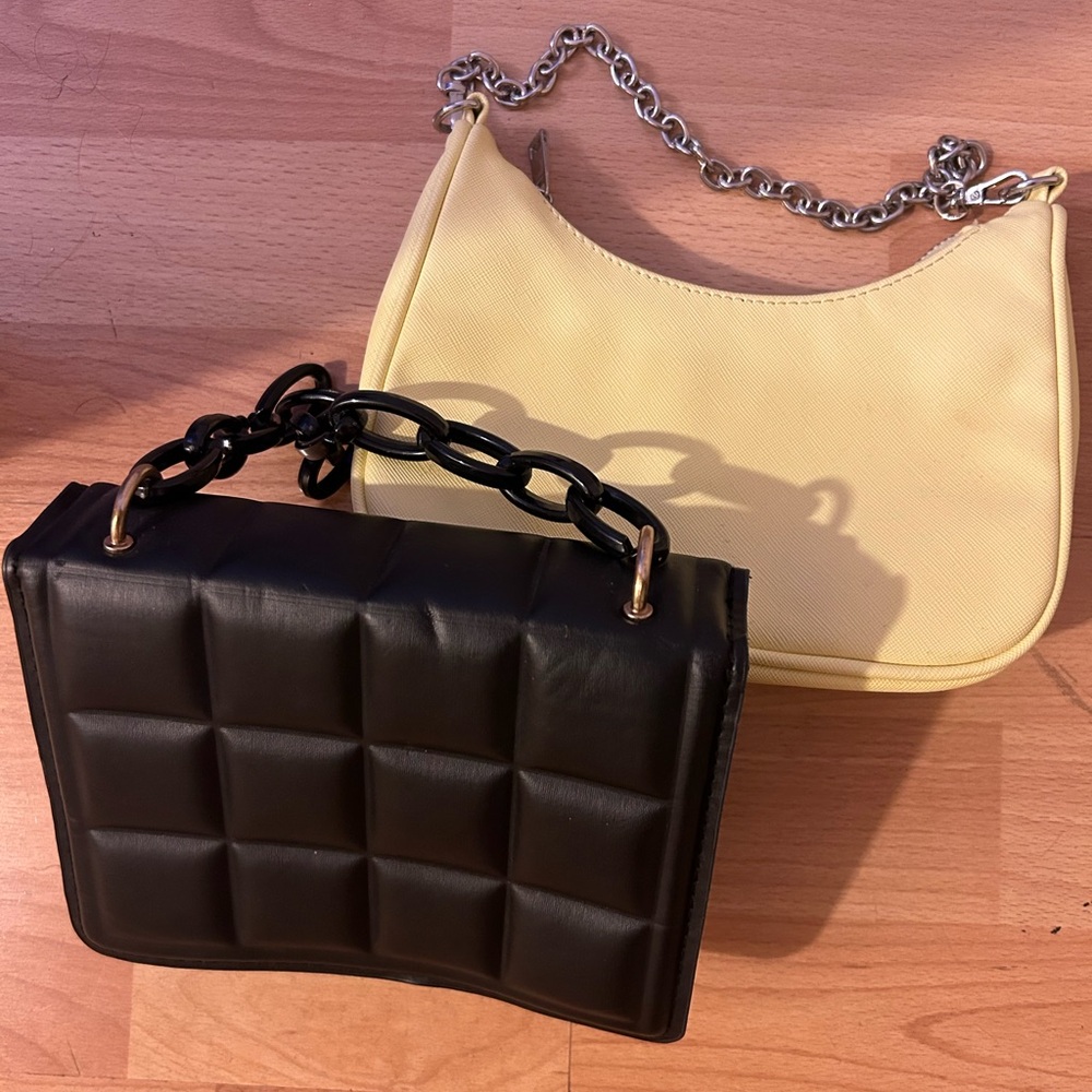 Purses black and yellow